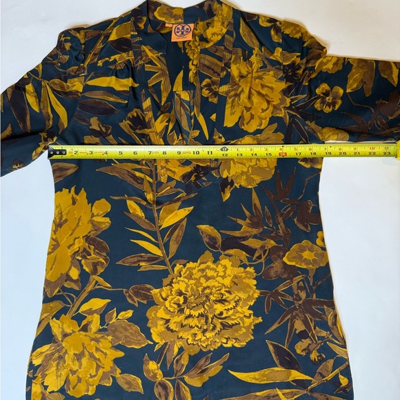 Tory Burch Tunic Blouse Floral Fall - Picture 7 of 11